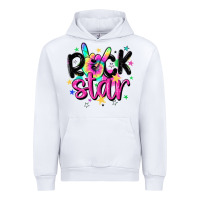 White rock star Urban Hoodie - MaliasSmallBusiness