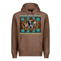 Chestnut western baby cow turquoise gemstones  leopards Premium Hoodie - BarkalooDesign