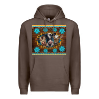 Coffee western baby cow turquoise gemstones  leopards Premium Hoodie - BarkalooDesign