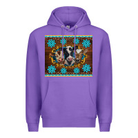Purple western baby cow turquoise gemstones  leopards Premium Hoodie - BarkalooDesign