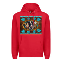 Red western baby cow turquoise gemstones  leopards Premium Hoodie - BarkalooDesign