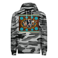 Slate Camo western baby cow turquoise gemstones  leopards Premium Hoodie - BarkalooDesign
