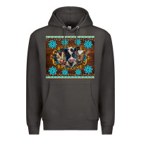 Smoke western baby cow turquoise gemstones  leopards Premium Hoodie - BarkalooDesign