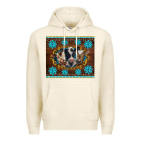 Tofu western baby cow turquoise gemstones  leopards Premium Hoodie - BarkalooDesign