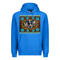 True Royal western baby cow turquoise gemstones  leopards Premium Hoodie - BarkalooDesign