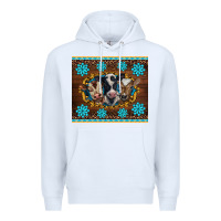 White western baby cow turquoise gemstones  leopards Premium Hoodie - BarkalooDesign