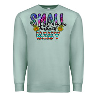 Seafoam small business baby Premium Sweatshirt - CowhideDigitalArt