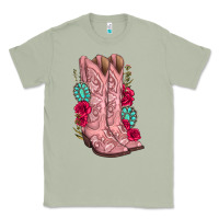 Matcha floral cowgirl boots Classic Tee - texasbilliewilder