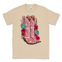 Mushroom floral cowgirl boots Classic Tee - texasbilliewilder