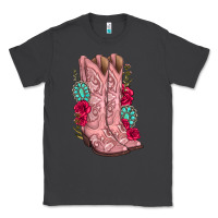 Smoke floral cowgirl boots Classic Tee - texasbilliewilder