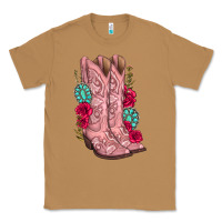 Toasted Coconut floral cowgirl boots Classic Tee - texasbilliewilder