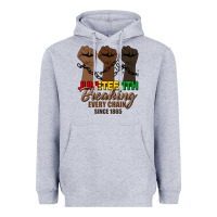 Heather Grey breaking every chain since 1865 Heavyweight Hoodie - HRA Design Shop