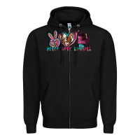 Black peace love cowgirl Zipper Hoodie - Zillion Design Studio
