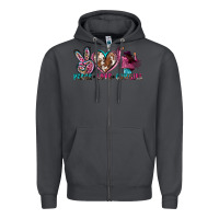 Smoke peace love cowgirl Zipper Hoodie - Zillion Design Studio