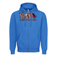 True Royal peace love cowgirl Zipper Hoodie - Zillion Design Studio