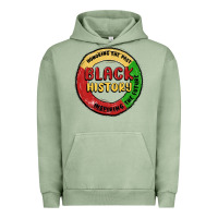 Pigment Oil Green honoring the past inspiring future Urban Hoodie - MaliasSmallBusiness