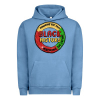 Pigment Pebble Blue honoring the past inspiring future Urban Hoodie - MaliasSmallBusiness