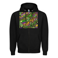 Mardi Gras Louisiana Crocodile Leopard Zipper Hoodie | Teevron
