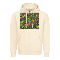 Sandshell mardi gras louisiana crocodile leopard Zipper Hoodie - RanaPortraitStore
