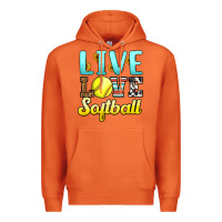 Carrot live love softball Premium Hoodie - LillyAllenDesigns