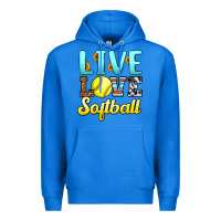 True Royal live love softball Premium Hoodie - LillyAllenDesigns