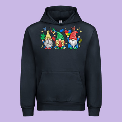 Autism Gnome Urban Hoodie Designed By Maliassmallbusiness