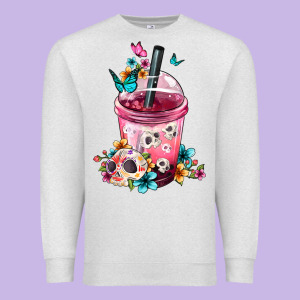 Mexican Day Of The Dead Skulls Coffee Cup Premium Sweatshirt Designed By Fadigitalartstudio