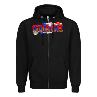 Black coach Zipper Hoodie - texasbilliewilder