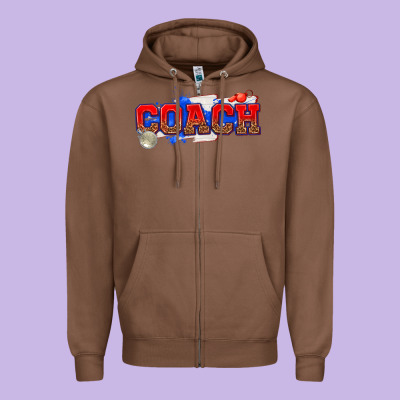 Coach Zipper Hoodie Designed By Texasbilliewilder