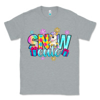 Heather Grey snow cute witc unicorn Classic Tee - Zillion Design Studio