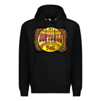 Black it's softball y'all Premium Hoodie - LillyAllenDesigns