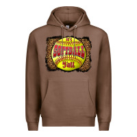 Chestnut it's softball y'all Premium Hoodie - LillyAllenDesigns