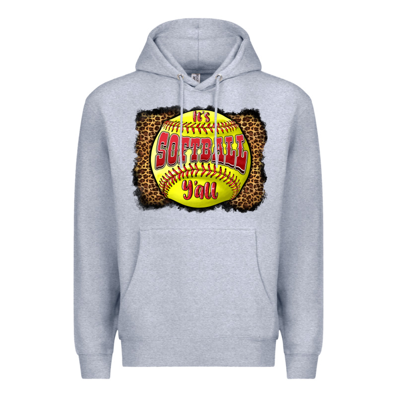 It's Softball Y'all Premium Hoodie by LillyAllenDesigns | Teevron