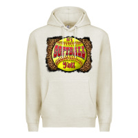 Oatmeal Heather it's softball y'all Premium Hoodie - LillyAllenDesigns