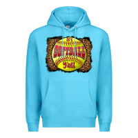 Ocean Blue it's softball y'all Premium Hoodie - LillyAllenDesigns