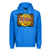 True Royal it's softball y'all Premium Hoodie - LillyAllenDesigns