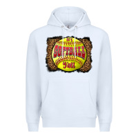 White it's softball y'all Premium Hoodie - LillyAllenDesigns