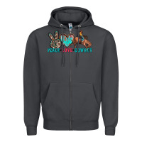Smoke peace love cowboy Zipper Hoodie - Zillion Design Studio