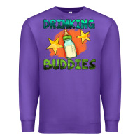 Purple drinking buddies with baby bottle Premium Sweatshirt - HRA Design Shop