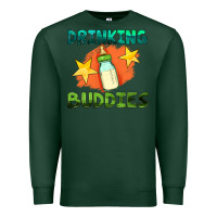 Sports Green drinking buddies with baby bottle Premium Sweatshirt - HRA Design Shop