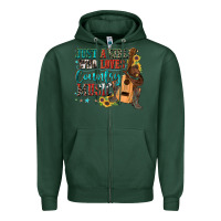 Sports Green just a girl who loves country music Zipper Hoodie - Zillion Design Studio