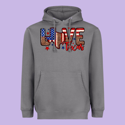 Love Texas Heavyweight Hoodie Designed By Neo Western