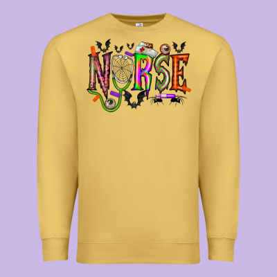 Nurse Halloween Premium Sweatshirt Designed By Racoondesign