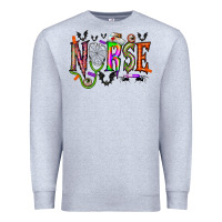 Heather Grey nurse halloween Premium Sweatshirt - RacoonDesign