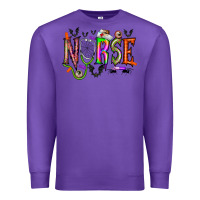 Purple nurse halloween Premium Sweatshirt - RacoonDesign