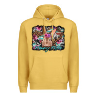 Antique Gold happy easter bunny western background Premium Hoodie - Jasminsmagicworld