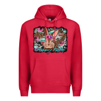 Cardinal happy easter bunny western background Premium Hoodie - Jasminsmagicworld