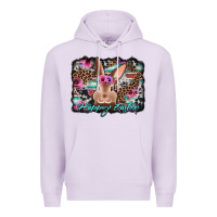 Lilac happy easter bunny western background Premium Hoodie - Jasminsmagicworld