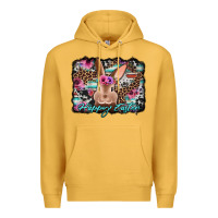 Mustard happy easter bunny western background Premium Hoodie - Jasminsmagicworld