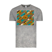 Cloud Rock leopard cowhide  leather sunflowers Vintage Tee - Artiststas